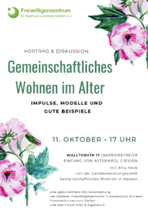 Read more about the article Vortrag und Diskussion: Gemeinschaftliches Wohnen im Alter
