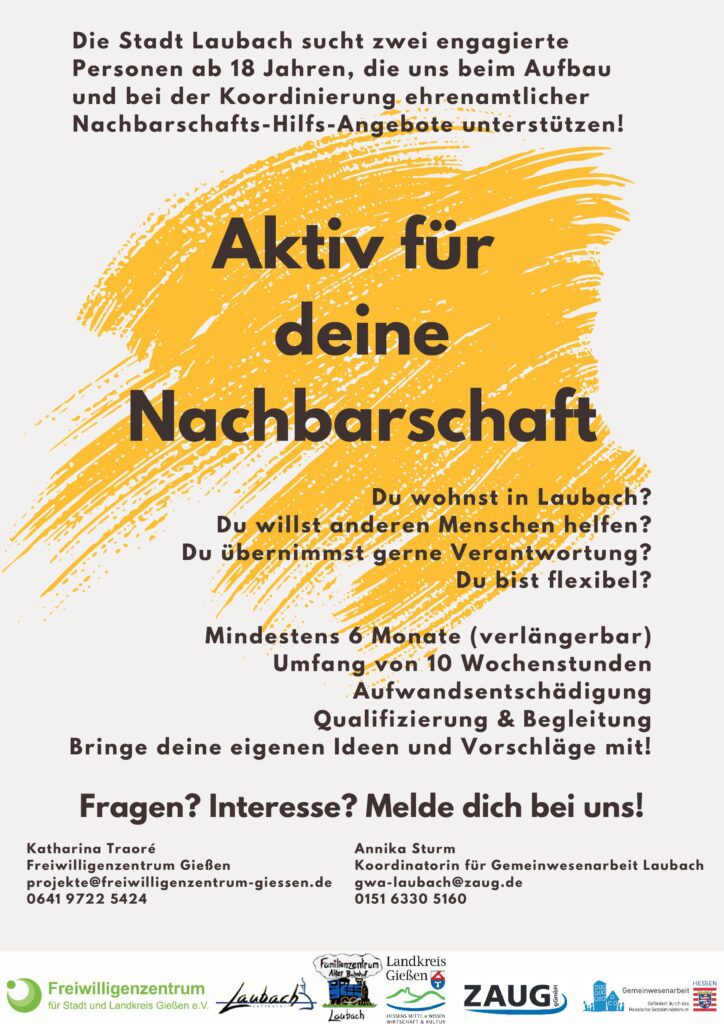 Mehr über den Artikel erfahren Laubach sucht: Freiwilligendienstler*innen