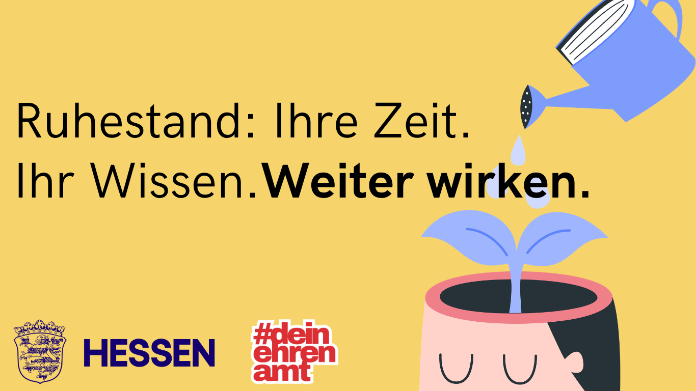 Ruhestand Ihre Zeit. Ihr Wissen.Weiter wirken.
